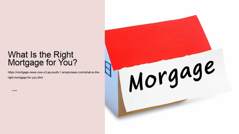 What Is the Right Mortgage for You? 